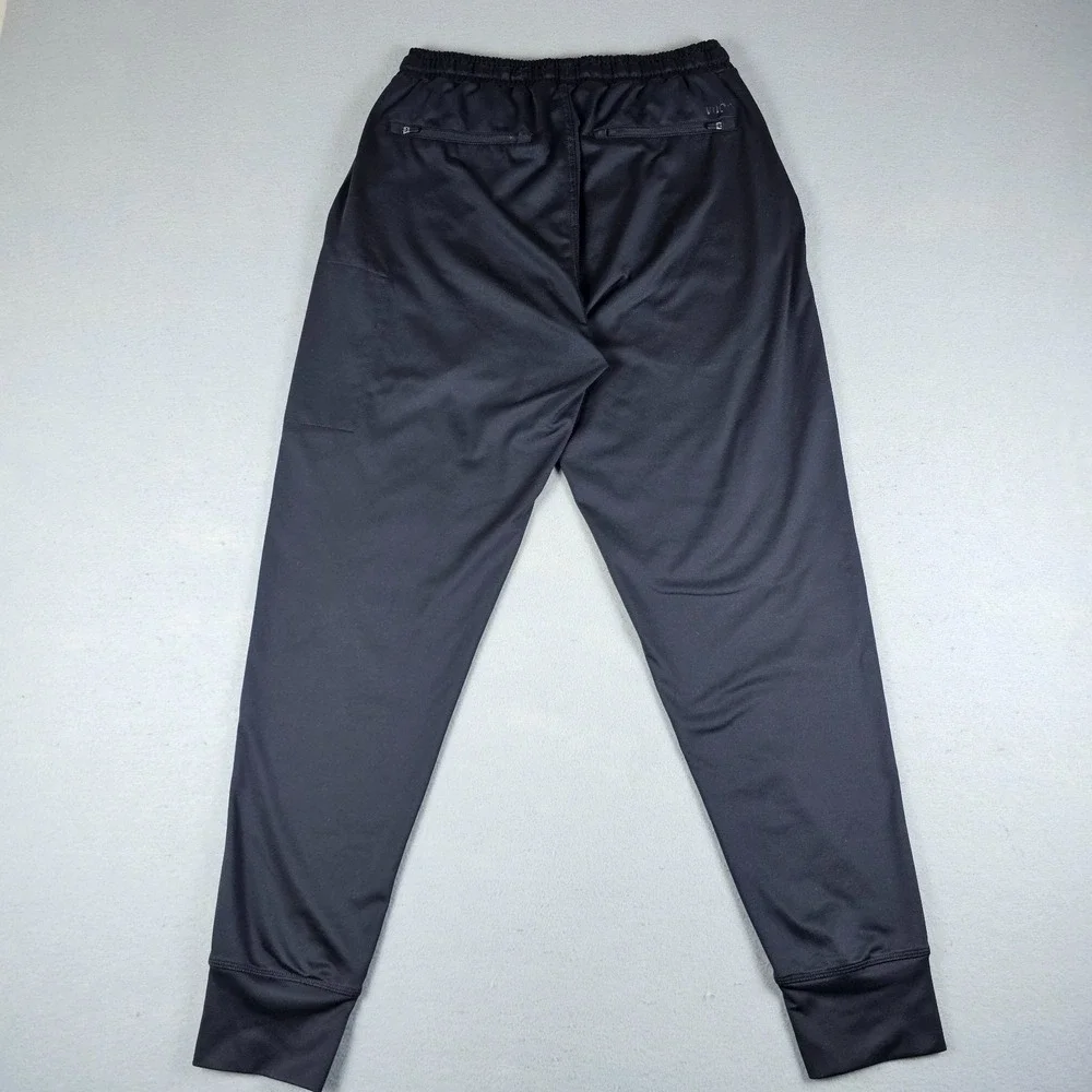 Vuori Sunday Performance Jogger Pants Mens Small Black Drawstring Pockets V416